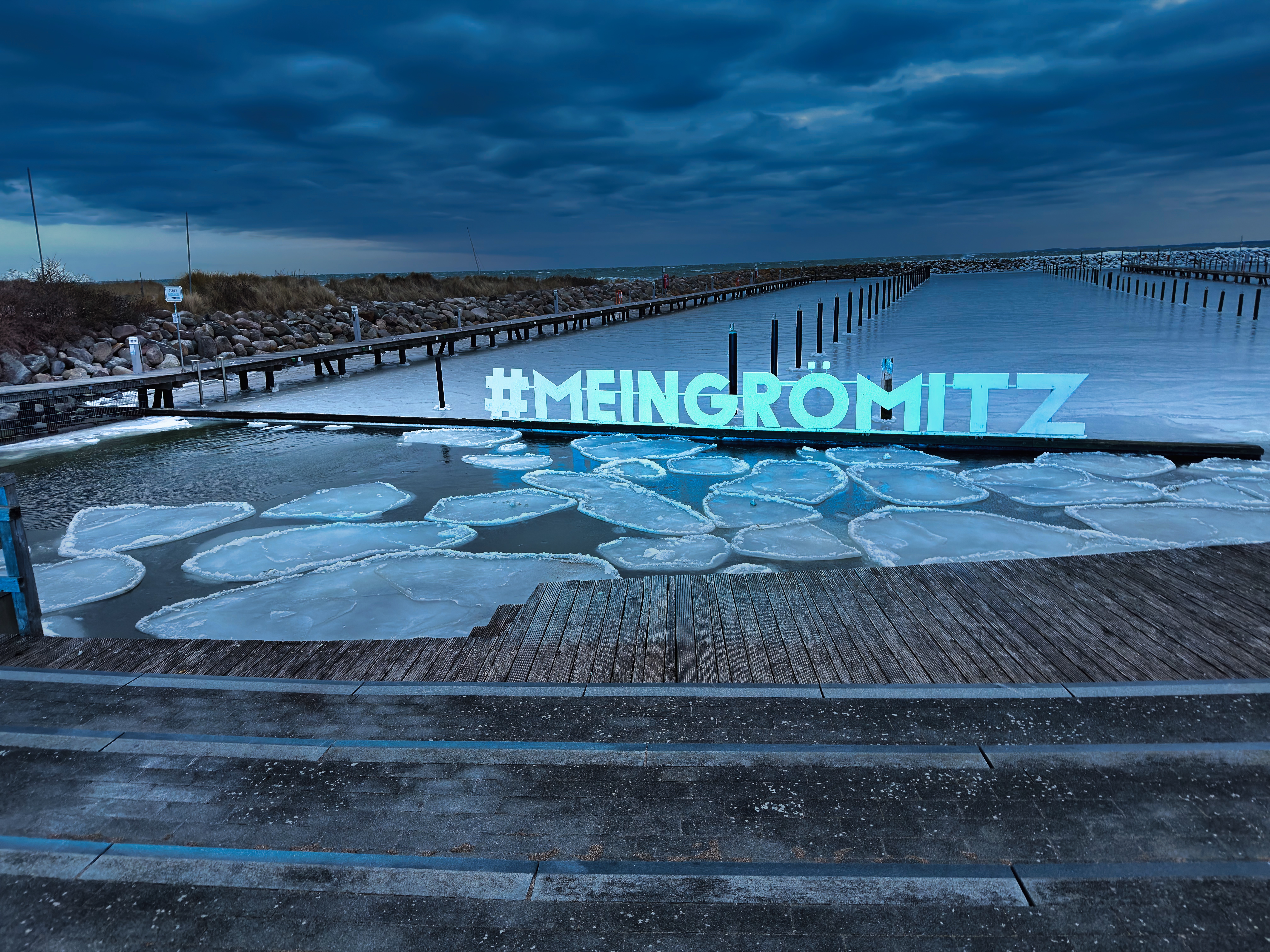 Ruhige Stimmung am Yachthafen Grömitz