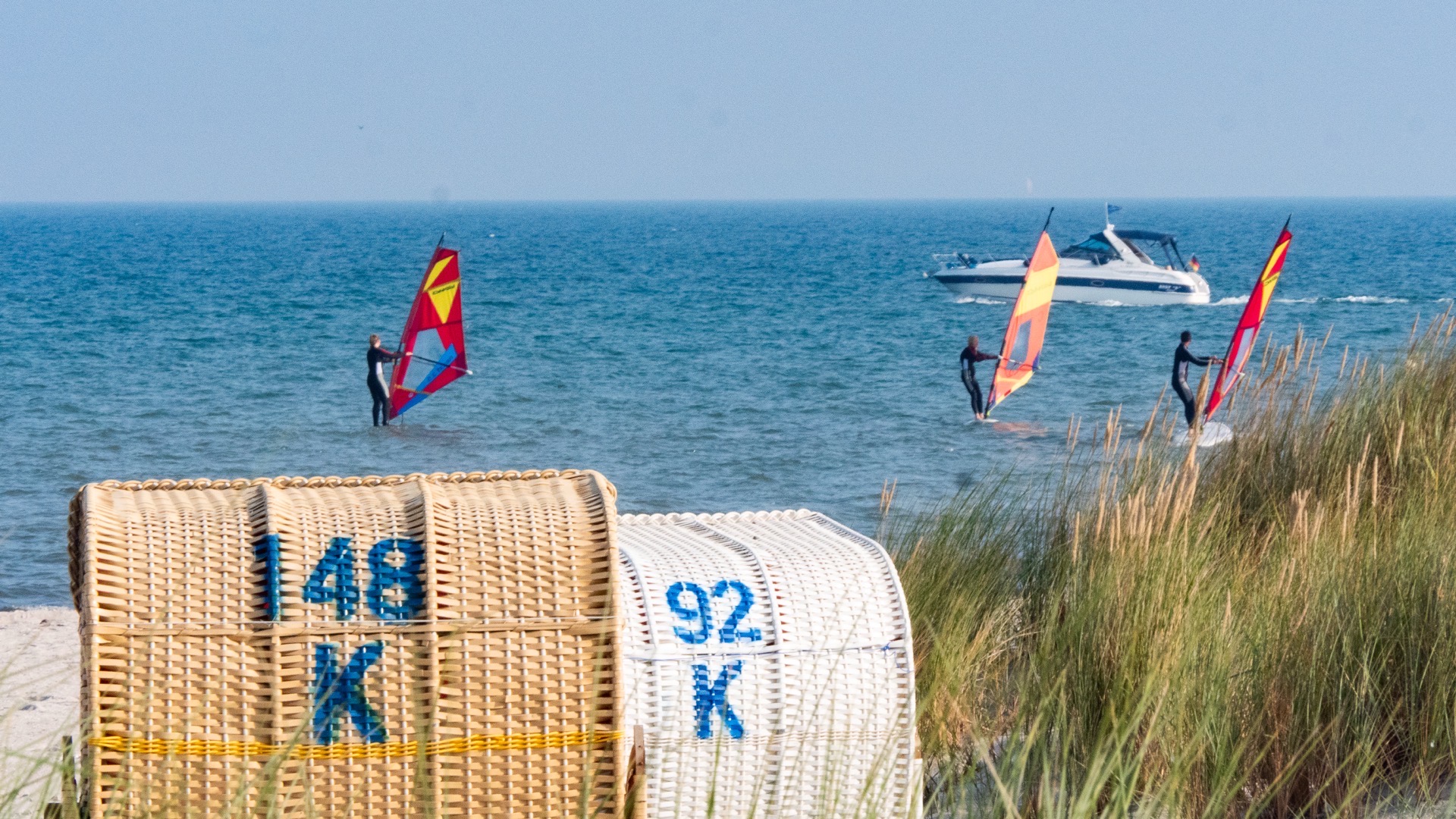 Strandkorb am Strand