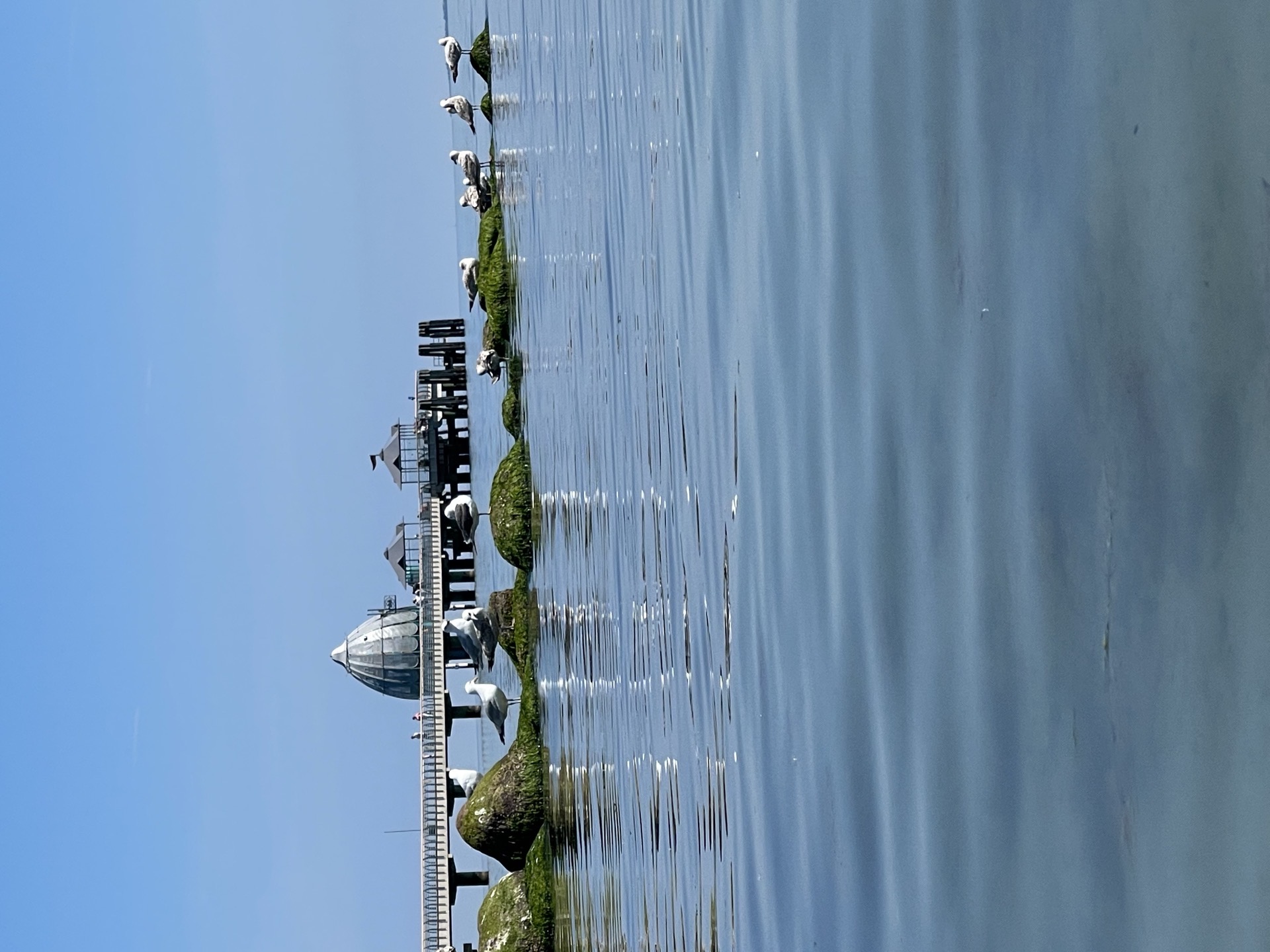 Tauchgondel an der Spitze der Seebrücke Grömitz